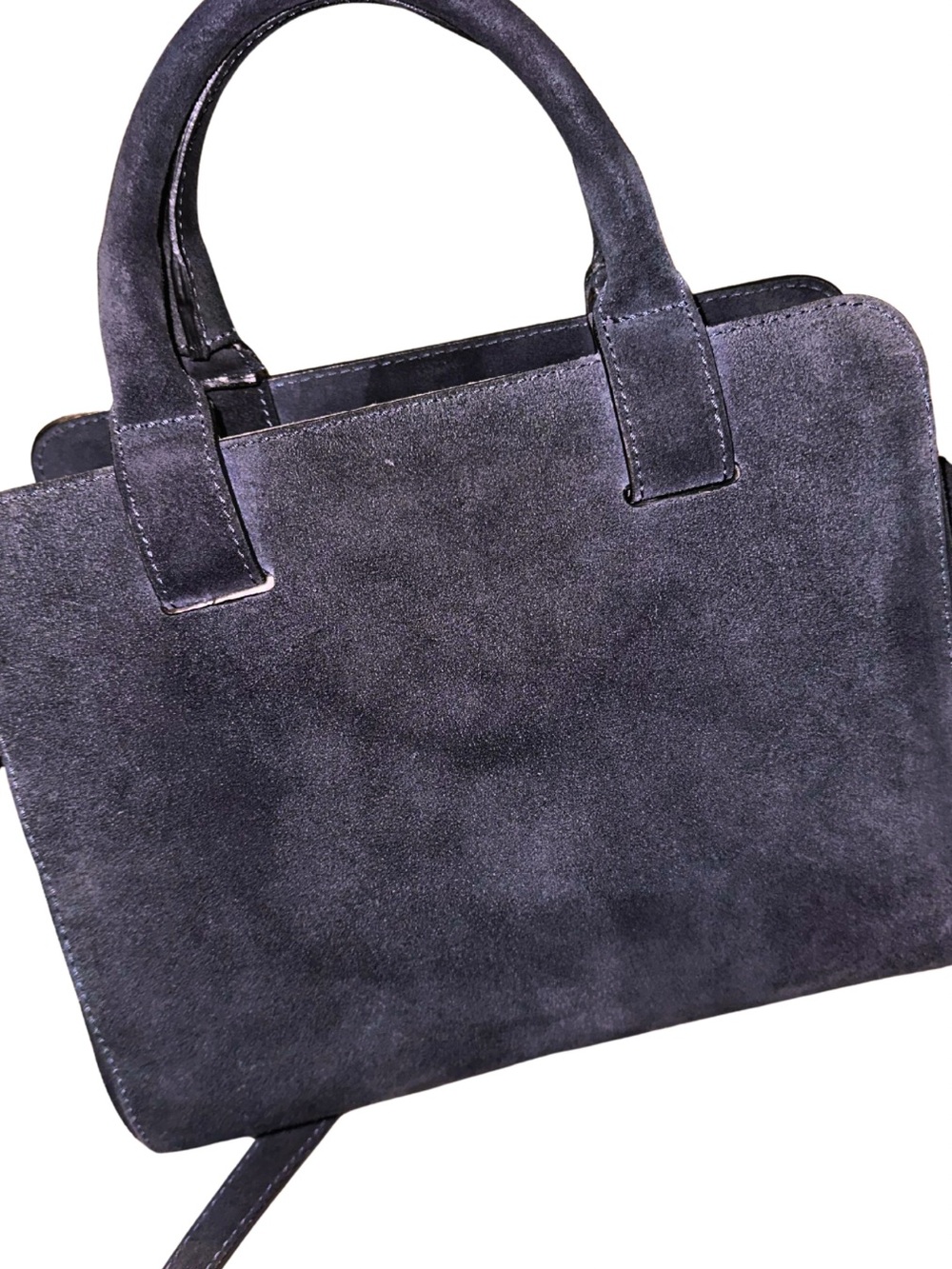 Genuine Suede Made In Italy Handbag